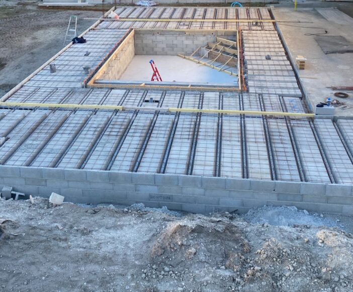 Construction d'une piscine