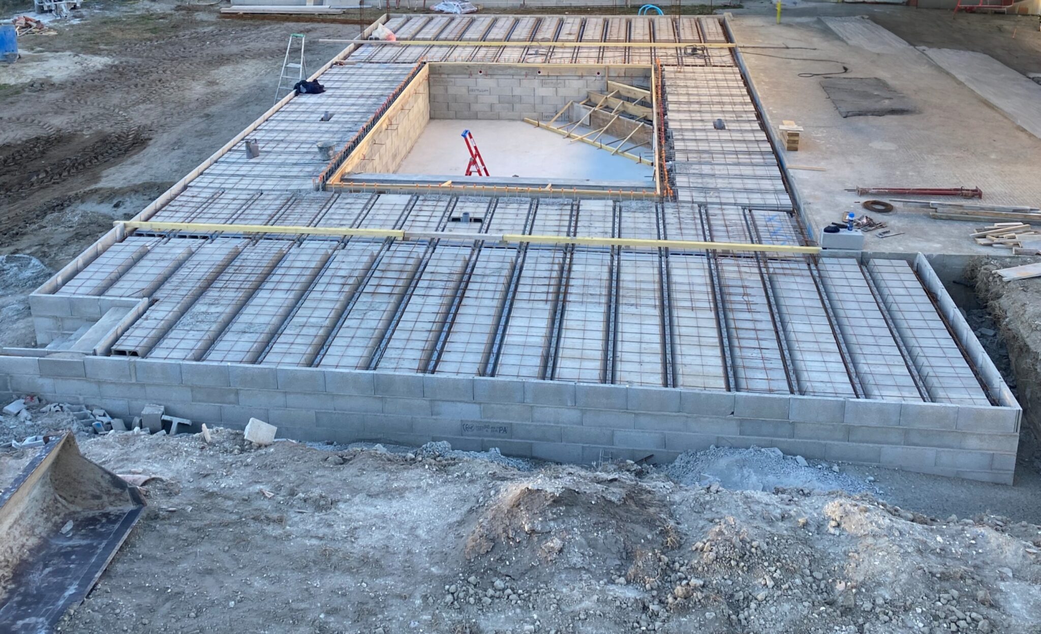 Construction d'une piscine